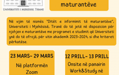 “Ditët e informimit të maturantëve”