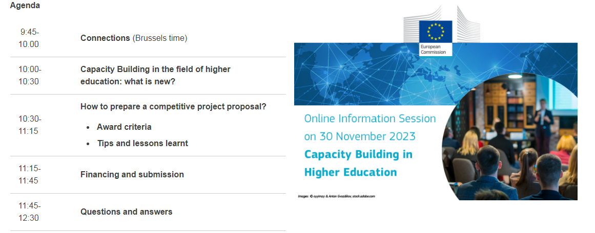 Sesion informativ online: Programi Erasmus+ – Capacity Building në Arsimin e Lartë