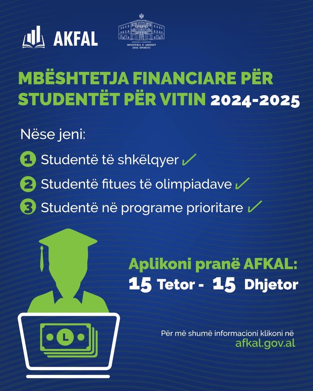 MBESHTETJA FINANCIARE PER STUDENTET PER VITIN 2024-2025