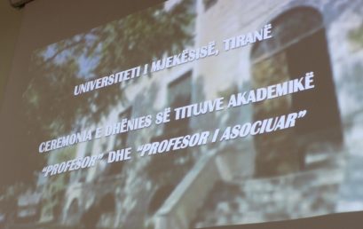 Ceremonia e Dhënies së Titujve ‘Profesor’ dhe ‘Profesor i Asociuar’