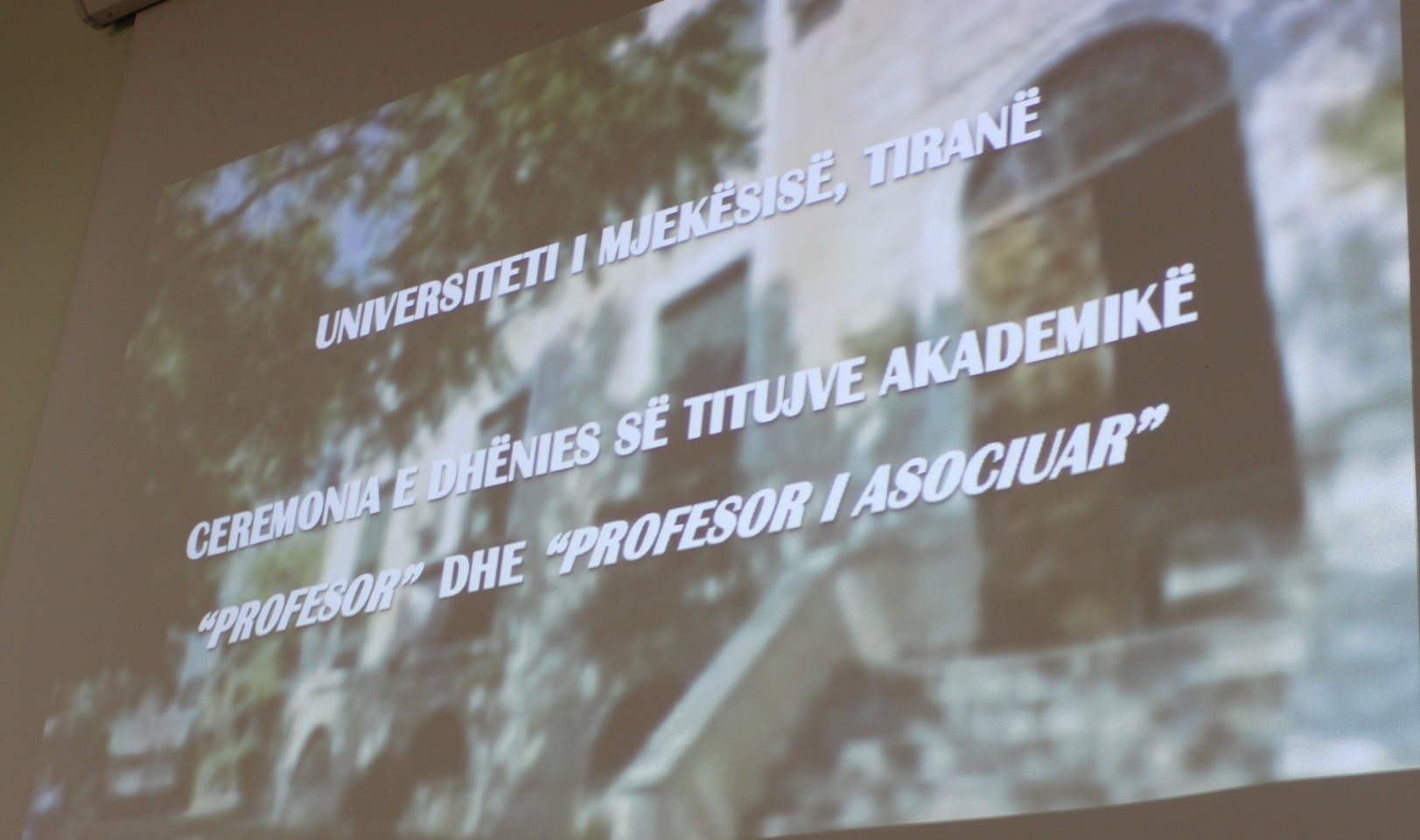 Ceremonia e Dhënies së Titujve ‘Profesor’ dhe ‘Profesor i Asociuar’