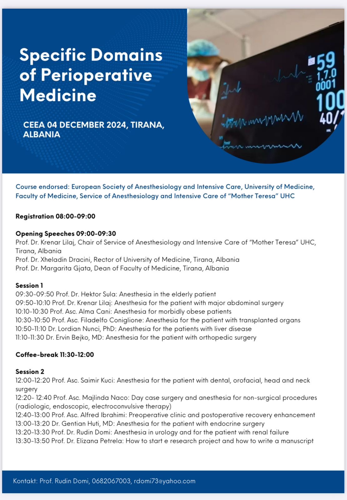 “Specific Domains of Perioperative Medicine”