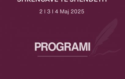 Publikohet programi i Kongresit Ndërkombëtar i Shkencave të Shëndetit datat 2, 3, 4 Maj