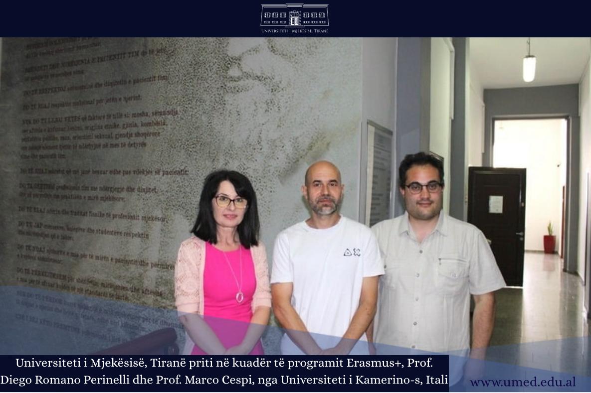 Forcimi i Bashkëpunimit Akademik me Universitetin e Kamerino-s në Kuadër të Erasmus+ Forcimi i Bashkëpunimit Akademik me Universitetin e Kamerino-s në Kuadër të Erasmus+
