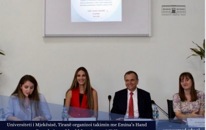 Takim për Mbështetjen e Studentëve dhe Zhvillimin e Bashkëpunimeve Ndërkombëtare me Emina’s Hand Foundation